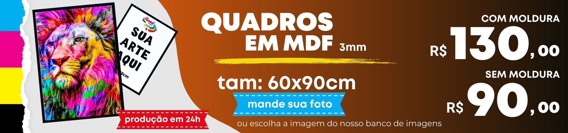 Quadros em MDF - 3mm